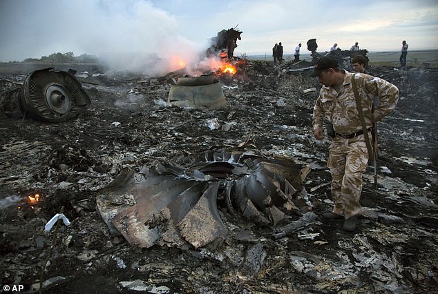 The crashed plane was shot down over eastern Ukraine by 