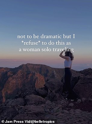 She recently shared the four things female travelers should do to ensure their safety and privacy.