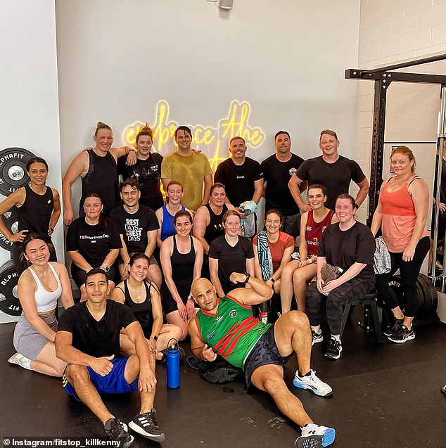 FitStop was founded by Peter and Bec Hull in 2013 (pictured: FitStop members in January)