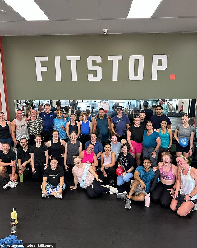 Ms Trovas says Australians should think twice before cancelling their gym membership because of the physical and mental benefits (pictured, members of FitStop Kilkenny in May)