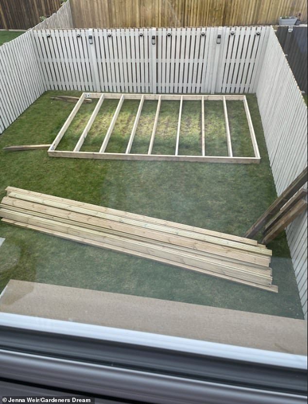 The deck kit cost £550, but they saved on manual costs by installing it themselves.