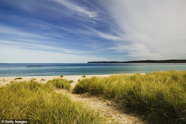 A view of idyllic Lake Michigan, where Ishbia is building his $44 million mega-mansion