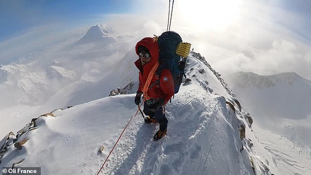 Summit Special: Hike a steep ridge on the way to Denali High Camp