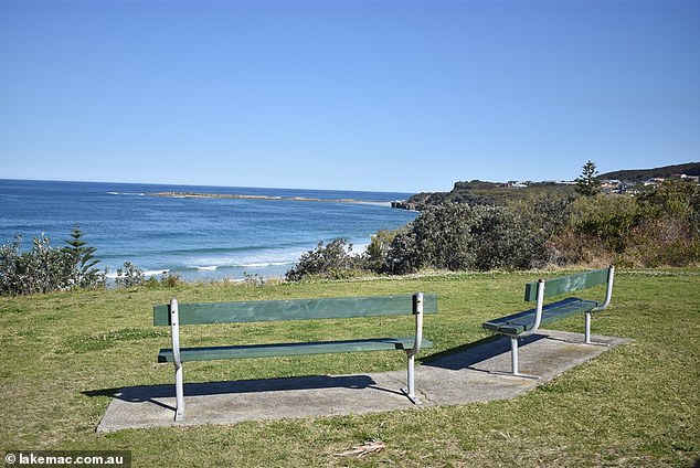 Lake Macquarie Council explained that Ms Sloane was fined because her car was parked facing backwards (pictured, The Esplanade at Caves Beach)