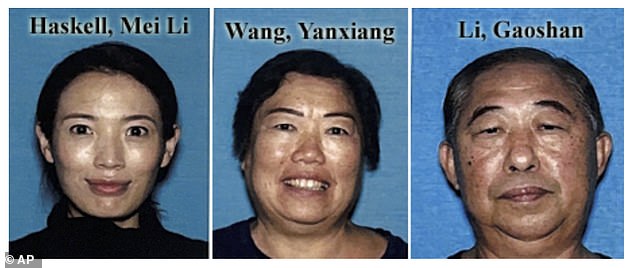 Samuel Haskell IV has been charged with her murder, as well as the deaths of her parents, her mother Yanxiang Wang, 64, and her father Gaoshan Li, 72, whose bodies have not yet been found.