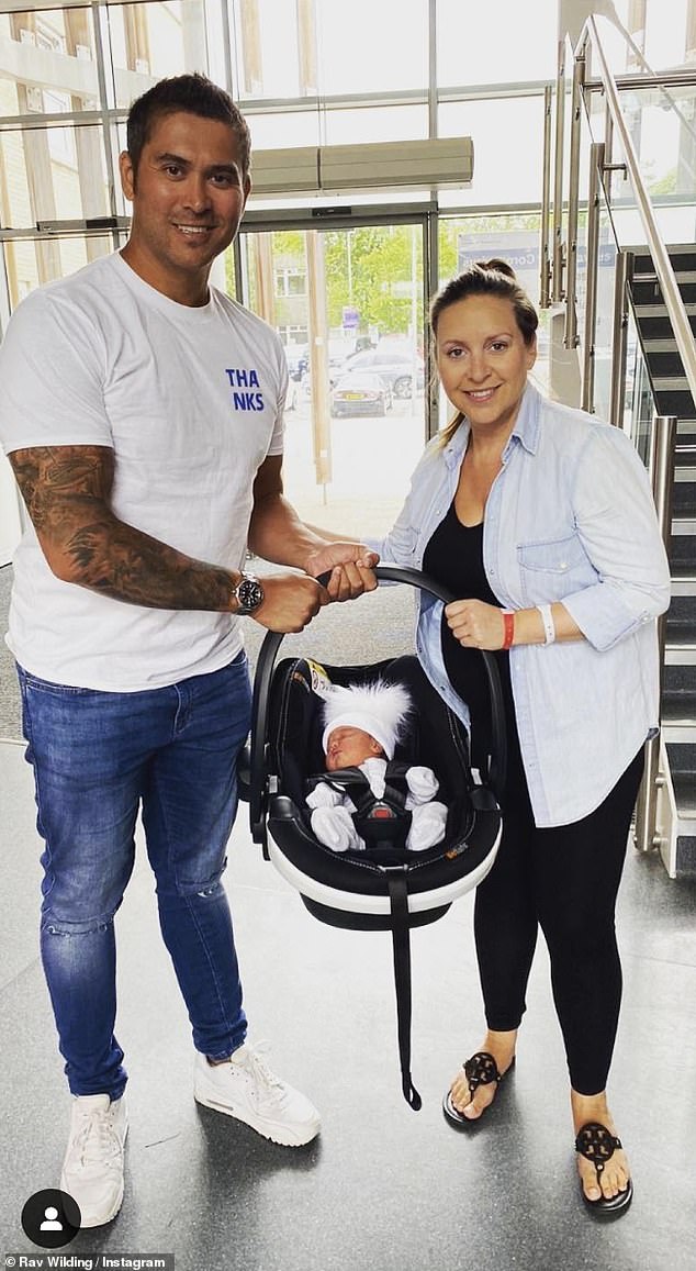 In June 2020, she announced the birth of her baby girl and her sweet name, with a snap of the couple bringing her home from the hospital (pictured)