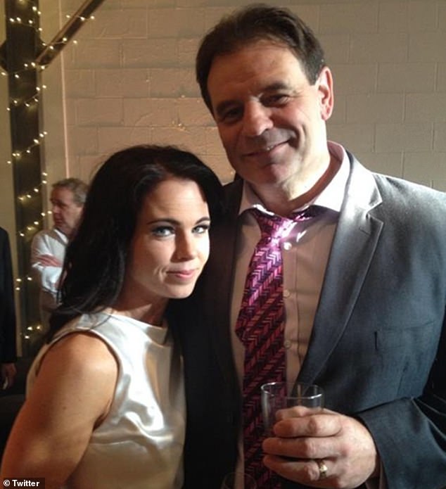 John Setka (pictured with his ex-wife Emma) resigned from the CFMEU on Friday evening.