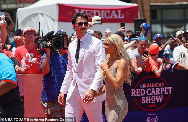 Skenes and Dunne hit the red carpet on Tuesday before the All-Star Game