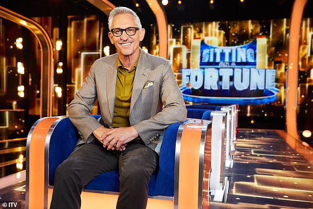 Gary Lineker has taken on other presenting jobs outside of sport for ITV – he hosted quiz show Sitting on a Fortune before it was cancelled.