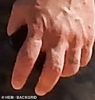 Josh's finger tattoo from his wedding is seen in 2022