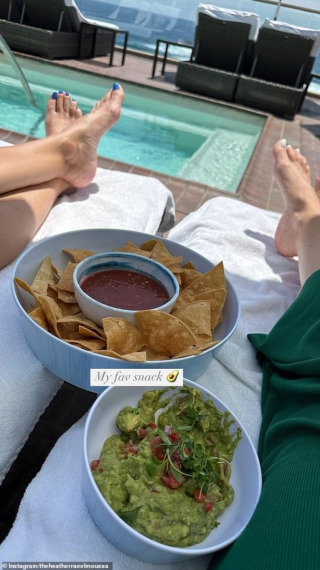 The sisters enjoyed a day filled with pampering, poolside dining and refreshing citrus-infused drinks.