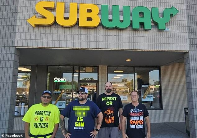 The waitress at the Wisconsin establishment said she objected to the messages on the shirts.