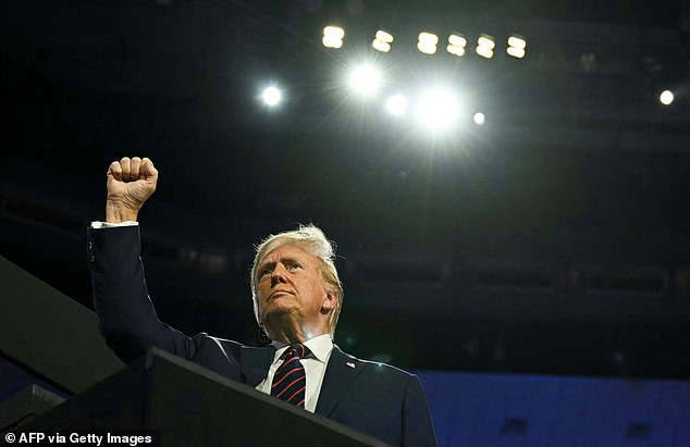 Trump's raised fist, an iconic gesture after Saturday's assassination attempt, has become a go-to motion for the candidate.