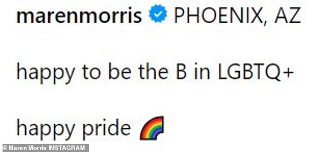 Last month, in June, six months after finalizing her divorce from Hurd, Morris came out as bisexual.