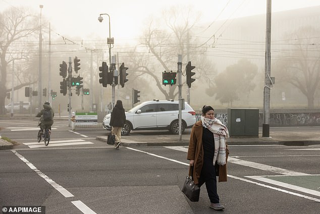 Maximum temperatures in Melbourne will struggle to rise above 15°C, with lows of 7°C and 8°C over the weekend.