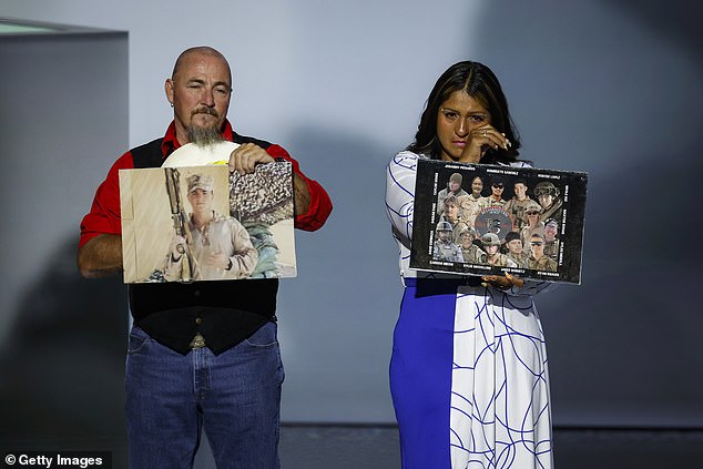 Gold Star families choke on stage at Republican National Convention