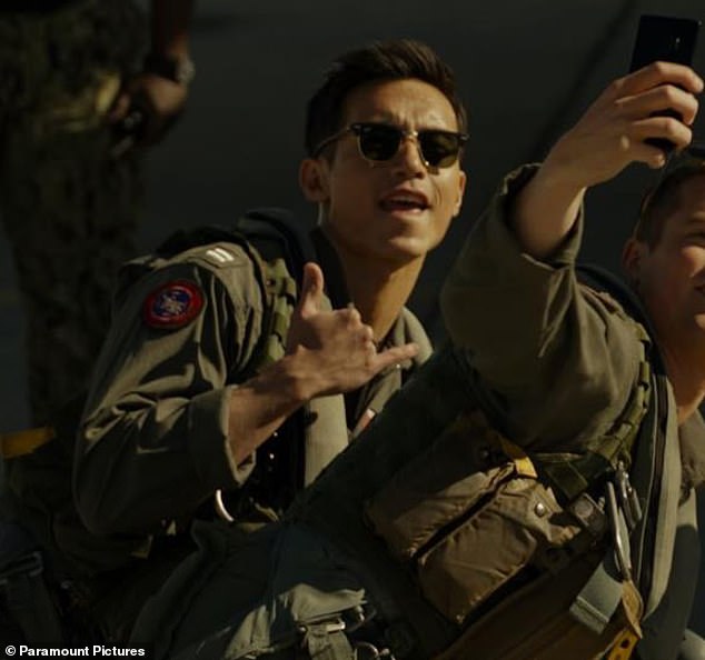 The hunky 36-year-old has been cast as Lt. Billy 'Fritz' Avalone in the blockbuster Top Gun sequel, which also starred Glen Powell and Miles Teller.