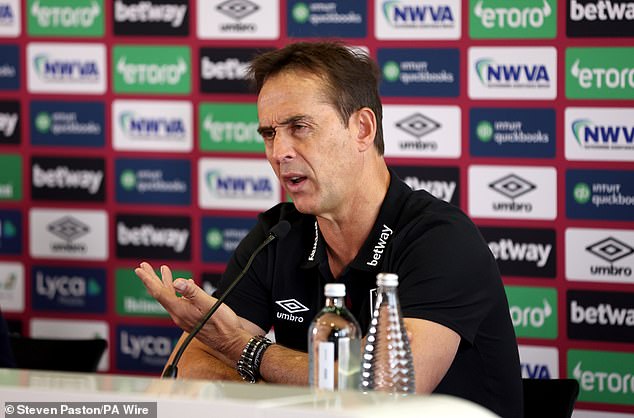 New West Ham manager Julen Lopetegui will have a brilliant first season, improving five points and one place, according to supercomputer