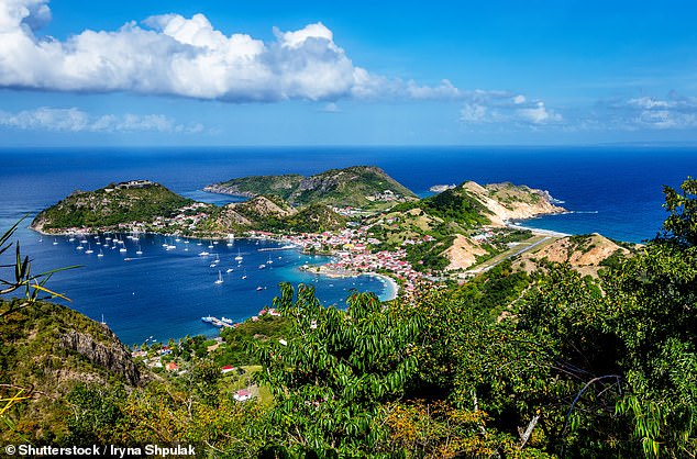 Sara's journey takes her to the Holy Islands, seen here, a group of small outposts off Guadeloupe.