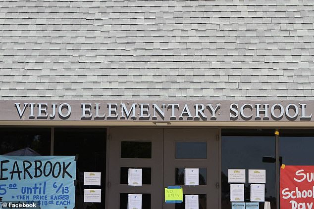 The first grader was banned from recess and drawing at Viejo Elementary School in Orange County after she added the words 