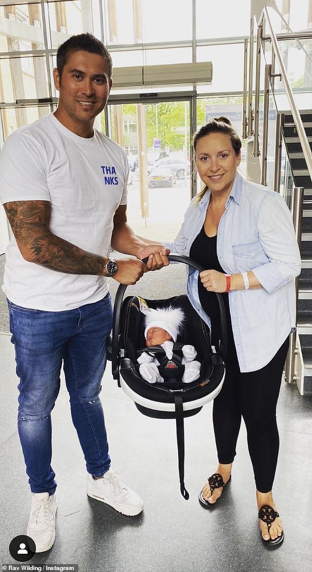 In June 2020, she announced the birth of her baby girl and her sweet name, with a snap of the couple bringing her home from the hospital (pictured)