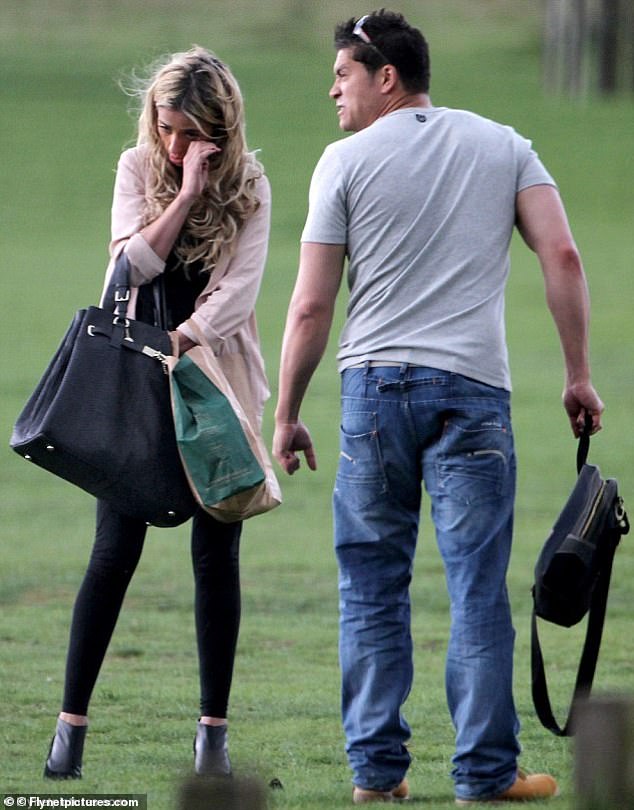 The couple's relationship broke down after they were photographed having a furious and public fight in London's Richmond Park (pictured)