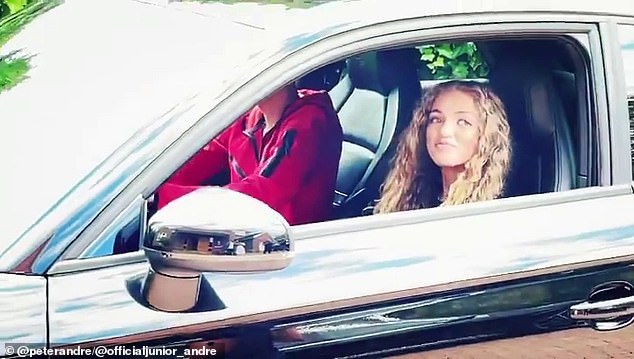 The aspiring model, 17, daughter of Katie Price and Peter Andre, was delighted to have achieved the first step on her driving journey.