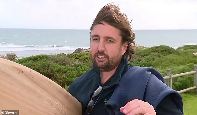 Surfer Ryan Lowther (pictured) admitted he is nervous about getting back in the water.