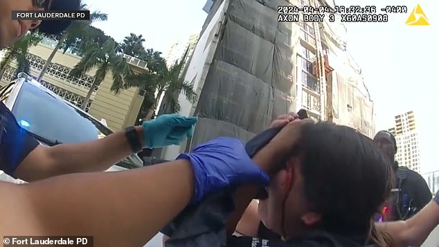 Police body camera footage showed paramedics stopping the bleeding from Castillo's head wounds as she cried hysterically.