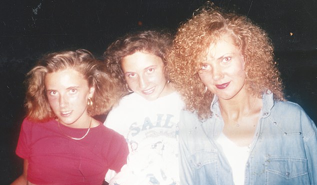 Samantha (right) with an 80s-style spiral perm, although in this case it may not be the fault of a French hairdresser