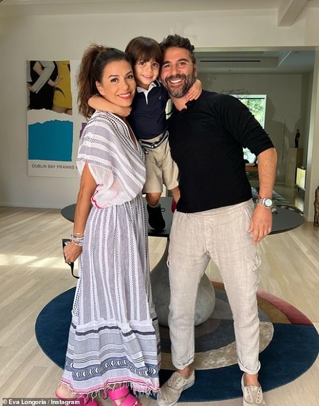 The actress, 49, and her husband Jose, 56, tied the knot in 2016 and are the proud parents of six-year-old son Santiago.