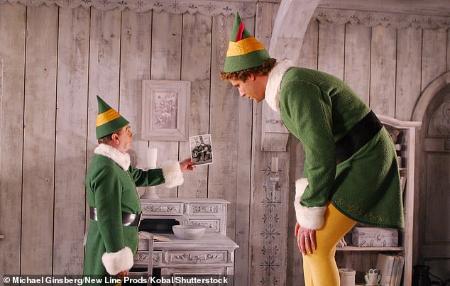 In one of his final interviews in November 2023, Newhart said Elf was his favorite role in his storied 70-year career, pictured alongside Will Ferrell in the film.