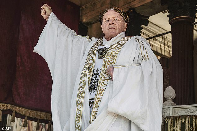 Sir Anthony Hopkins (pictured) plays Vespasian in Prime Video's Those About To Die