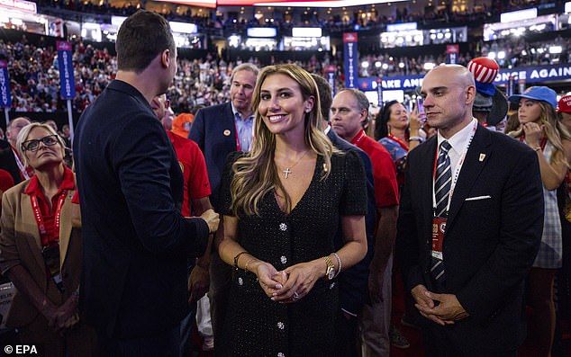 Habba at the Fiserv Forum on the second day of the Republican National Convention in Milwaukee