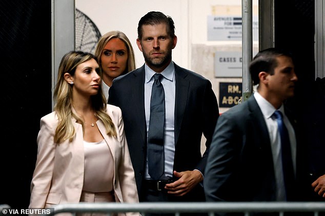 Habba entering the Manhattan criminal courtroom during the former president's trial for falsifying business records to cover up hush money payments to porn star Stormy Daniels. Trump was found guilty on 34 counts. Habba acted as legal spokesperson during the trial