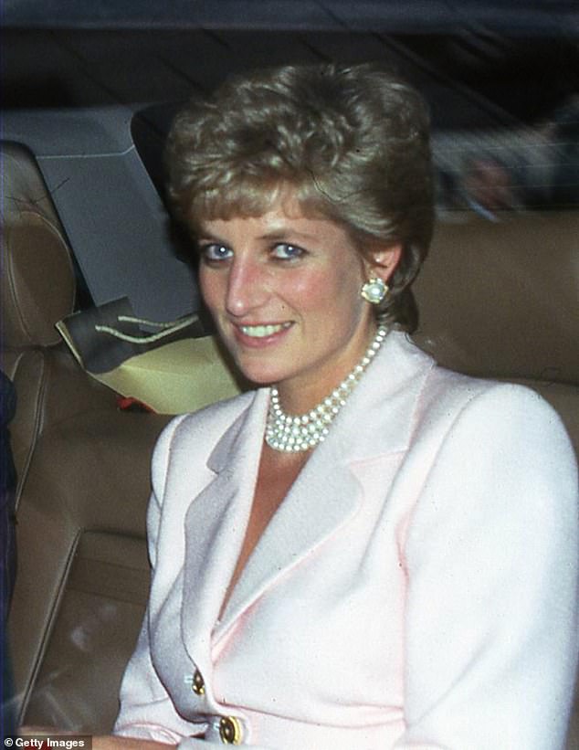 Princess Diana (pictured) was buried on the private island in the middle of Oval Lake, part of the Althorp Estate, after her death at the age of 36.