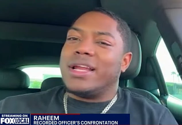 The video was posted online by Raheem, who said he felt 