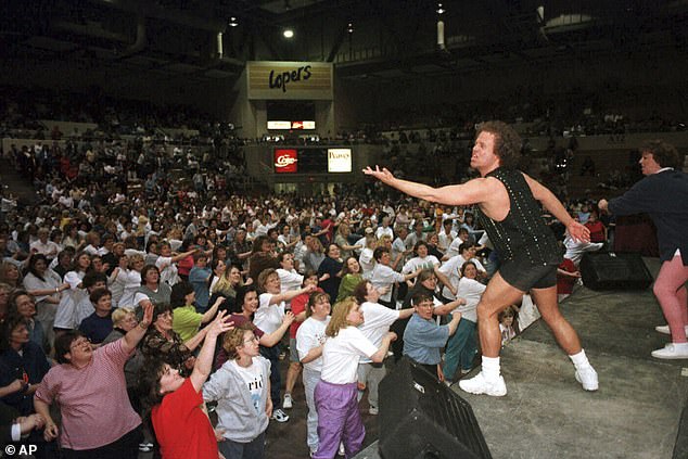 The fitness entrepreneur was photographed at a March 1999 event at the University of Nebraska.