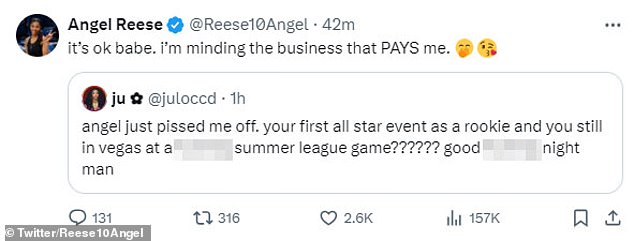 Angel Reese Responds to Fan - and WNBA - After Not Attending Orange Carpet Event