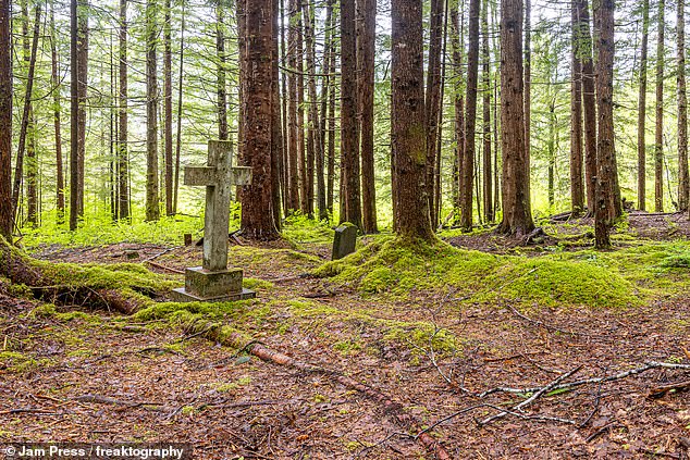 Dave says one of the most haunting parts of Anyox is the cemetery. At one point, he finds a gravestone from 1935 belonging to a man who died aged 70.