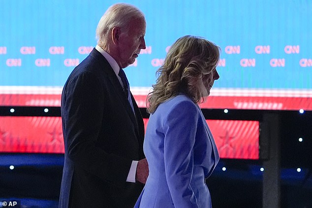 Biden, 81, walks off debate stage alongside first lady Jill Biden