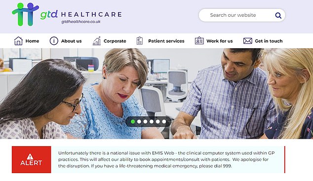 GTD Healthcare, a major UK healthcare provider in the north west of England that uses the system, said its services had been affected by the disruption.