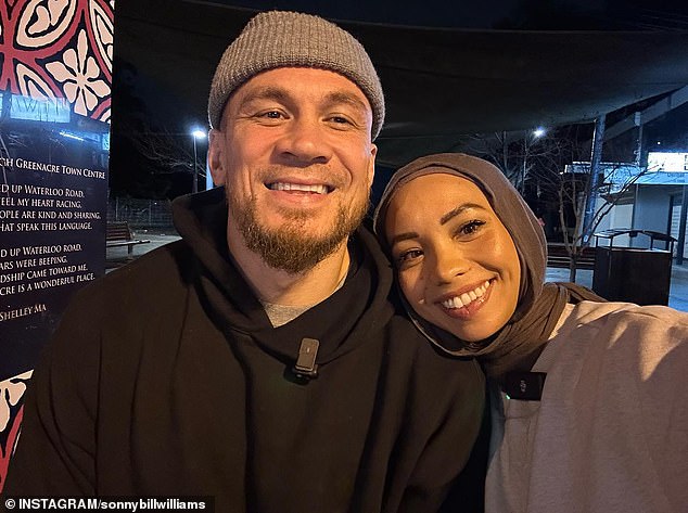 'SBW' confirmed the news on his social media platforms on Friday, with the cross-code international and his wife Alana (right) keeping the bundle of joy a secret in recent months.