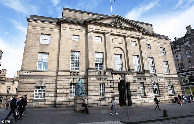 The High Court in Edinburgh, where Dylan Brister, 27, and Cameron Allan, 21, were warned they face up to life in prison for the murder of Mr Simpson at Brister's home in Methil, Fife.