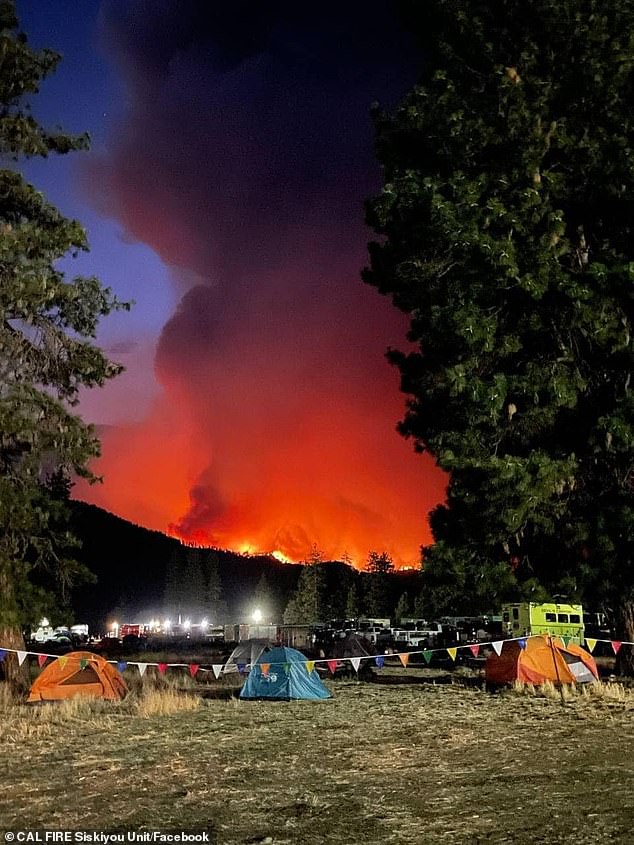 The Shelly Fire on the Pacific Crest Trail has closed a portion of the Pacific Crest Trail that runs from Etna Summit to the intersection with the Shackleford Trail.