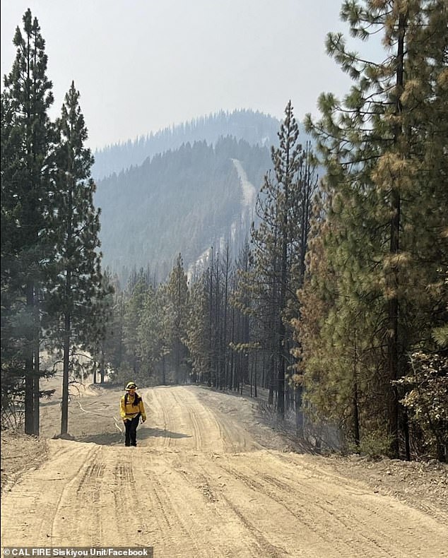 Nearly 4,000 people are working to contain the Shelly Fire, with first responders arriving from as far away as Maine, with many ending up in downtown Etna.