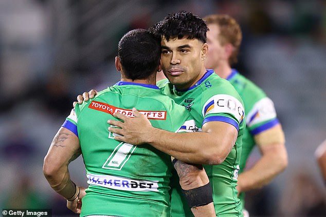 Canberra welcomed back injured scrum-half Jamal Fogarty, who played a major role in getting them back into the winners' league.