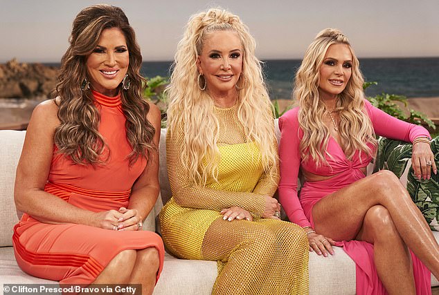 Staple: Beador has been a staple of the Orange County Housewives chapter since 2014; (l-r) Emily Simpson, Shannon and Tamra