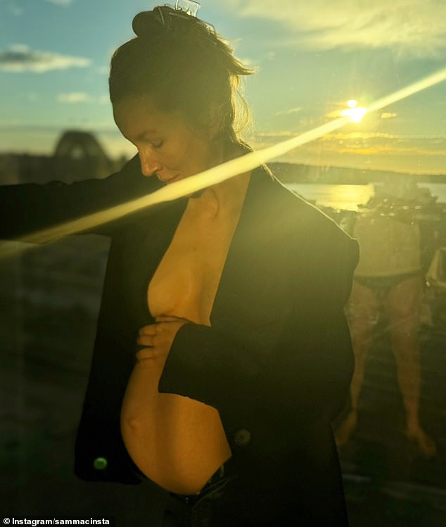 The Sunrise weatherman, 41, shared a gorgeous photo on Instagram which featured his partner Rebecca James, 35, flaunting her baby bump. However, there was something very strange about the image. Can you spot what it is?