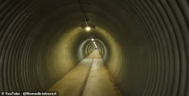 Next, on his tour of the city, Nomadic Introvert takes viewers inside the city's pedestrian tunnel that runs beneath the train tracks.